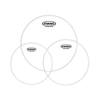 Evans G1 Tompack Clear, Drum Head Pack Standard (12 inch, 13 inch, 16 inch)  