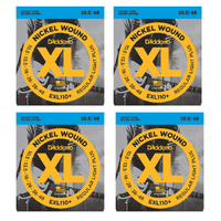D'Addario 4 Sets EXL110+ Regular Light Plus Electric Guiar Strings 10.5 - 48