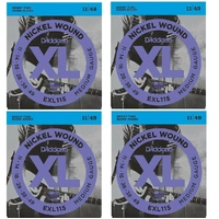 D'Addario EXL115 Medium Gauge Electric Guitar Strings 4 Sets  11 - 49