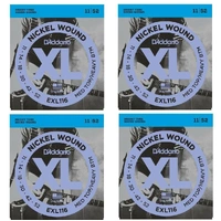 4 pack D'Addario EXL116 XL Electric Guitar Strings MedTop/Heavy Bottom 11 - 52