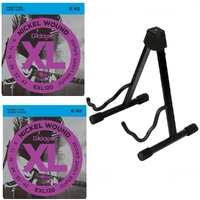 BBT A-Frame Guitar Stand & D'Addario 2 x EXL120 String Bundle Buy