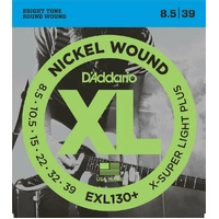 D'Addario EXL130+ Nickel XL Electric Guitar Strings .0085 - .039 