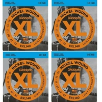 D'Addario 4 SETS EXL140 Nickel  Electric Guitar Strings 10 - 52