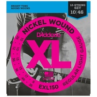 D'Addario EXL150 Nickel Wound Light 12-String Electric Guitar Strings 10 - 46 