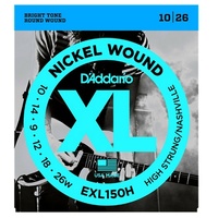 D'Addario EXL150H High-Strung / Nashville Electric Guitar Strings 10 - 26