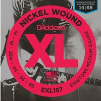 D'Addario EXL157 Nickel Wound  Baritone Electric Guitar Strings 14 - 68