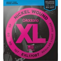 D'Addario EXL170BT Balanced Tension 45-107 Long Scale Electric Bass String Set  
