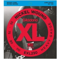D'Addario EXL230 Heavy Gauge 55 - 110 Long Bass Guitar Strings Long Scale