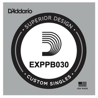 D'Addario EXPPB030 Phosphor Bronze Wound Acoustic, .030 gauge, Single String