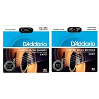 2 x D'Addario EXP11 80/20 Bronze New York Steel Acoustic Guitar Strings 12 - 53