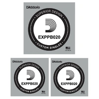 3 x D'Addario Phosphor Bronze Wound Acoustic string .020 gauge, Single String 