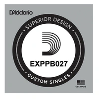 D'Addario Phosphor Bronze Wound Acoustic, .027 gauge, Single String