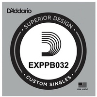 D'Addario EXPPB032 Phosphor Bronze Wound Acoustic, .032 gauge, Single String