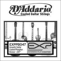 D'Addario EXPPB047 EXP Coated Phosphor Bronze Single String.047