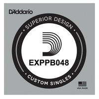 D'Addario EXPPB048 Phosphor Bronze Wound Acoustic, .048 gauge, Single String