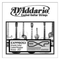 D'Addario EXPPB053 EXP Coated Phosphor Bronze Acoustic Guitar Single String .053
