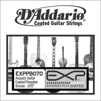 D'Addario EXPPB070 EXP Coated Phosphor Bronze Acoustic Guitar Single String .070