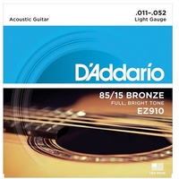 D'Addario 85/15 American Bronze Guitar Strings Light 11-52 - EZ910