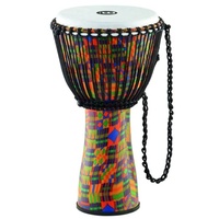 Meinl  Percussion FADJ2-L Fiberglass Rope Tuned 12" Djembe In Kenyan Quilt