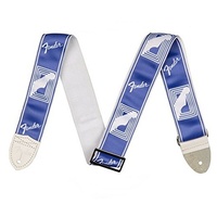 Fender 2 inch Custom Color Fender Monogrammed Strap Lake Placid Blue