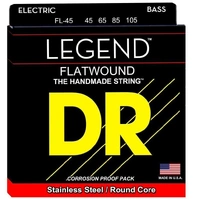 DR Strings Flatwound Legend Bass Guitar Strings Medium 45 - 105 - Hi-Beams