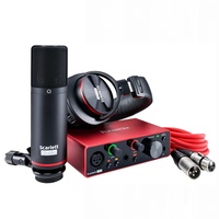 Focusrite Scarlett Solo Studio Interface  3rd Gen Recording Bundle