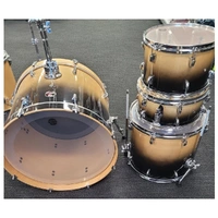 Dixon Fuse Maple 418 Series 4-Pce Drum Kit with Hardware Nat black Burst