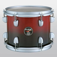 Dixon Fuse Maple 418 Series 4-Pce Drum Kit with Hardware Satin Candy Red