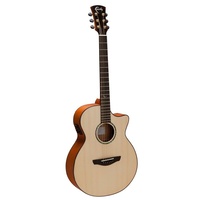 Faith FV - Natural Venus Cutaway Acoustic / Electric Guitar Solid Wood with Case
