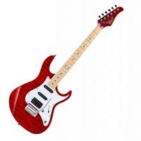 Cort G250DX TR - Trans Red Electric Guitar Quilted Maple Top