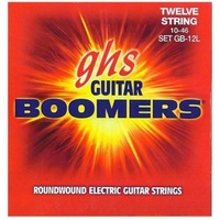 1 x GHS Boomers 12 String Light Gauge Roundwound Electric Guitar Strings 10 - 46