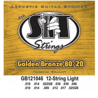SIT GB121046 12-String Golden Bronze 80/20 Acoustic Guitar Strings 10 - 46
