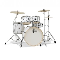 Gretsch Energy 5 Piece 22" Drumkit w/Hardware White - Zidjian Cymbals