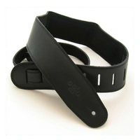 DSL Premium Padded Suede Guitar Strap 2.5 inches Black/Black Hand Made Australia