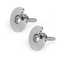 Diago Twistlock - Secure Strap Buttons Straplocks / Strap Locks Chrome