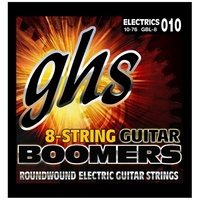 GHS Boomers 8 String GBL-8 Light  Roundwound Electric Guitar Strings 10 - 76