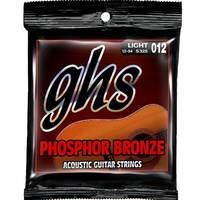 GHS S325 Phosphor Bronze Acoustic Guitar Strings Light 12 - 54