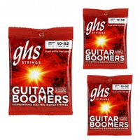 3 sets GHS Electric Boomers GBTNT Thin/Thick Electric Guitar Strings ( 10-52 )