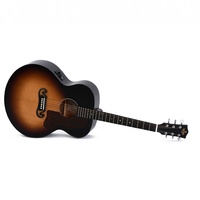 Sigma SG Series Grand Jumbo Acoustic / Electric Guitar Satin Sunburst