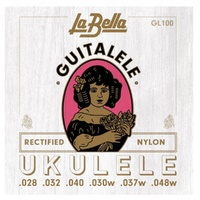 La Bella GL100 Guitalele Strings 6-String Ukulele Set Nylon/Silver plated