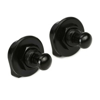 Grover Strap Lock Set - Black Locking Strap Buttons for Electric Guitar / Bass