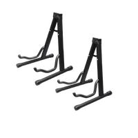 BBT Foldable Combo Acoustic / Electric / Bass Guitar Stand - Black - 2 Pack