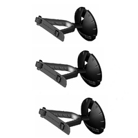 3 x Ultimate Support GS-10W Genesis Series Guitar Wall Hanger with Safety Strap