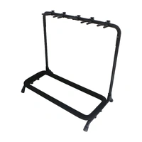 BBT Multiple Acoustic / Electric Guitar Stand - Black - Holds 5 Guitars