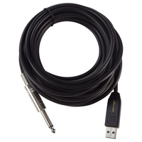 The Behringer Guitar To USB Interface Connection Mono 1/4" Jack Cable 