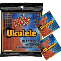 3 sets GHS Fluorocarbon Tenor Wound C Ukulele Strings GHS H-T20