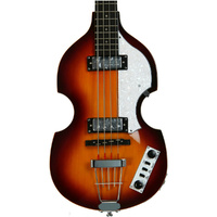 Hofner Ignition Beatle Violin Bass - Sunburst - Hollowbody Electric Bass w/Case