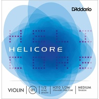 D'Addario Helicore Violin Set Strings 1/2 Size Medium Tension Full Set H310 1/2M