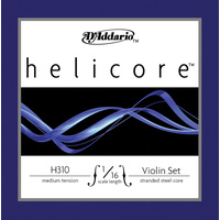 D'Addario Helicore Violin String Set, 1/16 Scale, Medium Tension