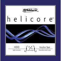 D'Addario Helicore Violin Set Strings 4/4 Size Light Tension Full Set